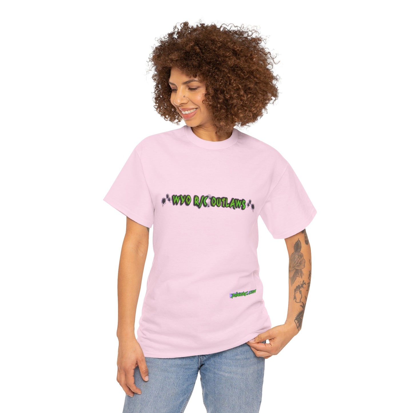 WYO R/C OUTLAWS DinoRc Logo T-Shirt S-5x Black Green
