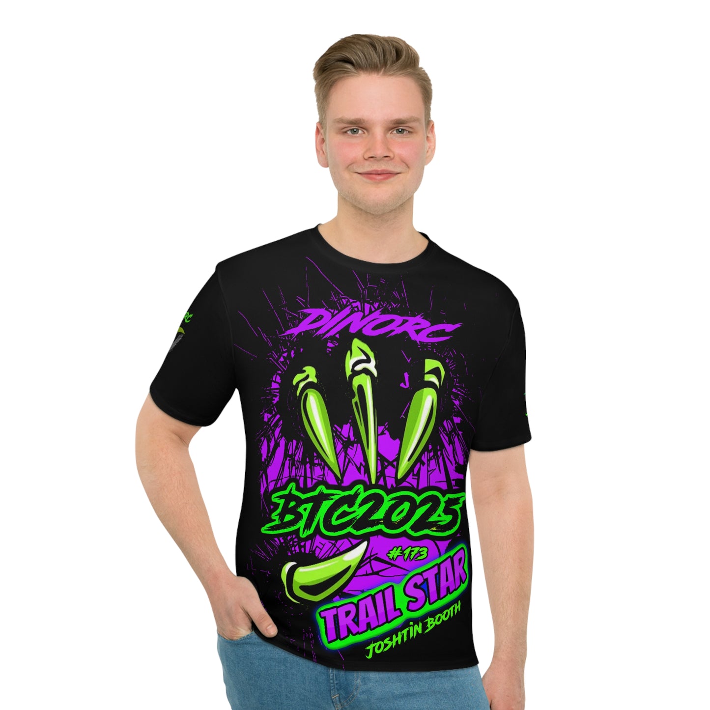 Joshtin Booth 2025 DinoRC Trail Star Beat The Creek Loose T-shirt (AOP)