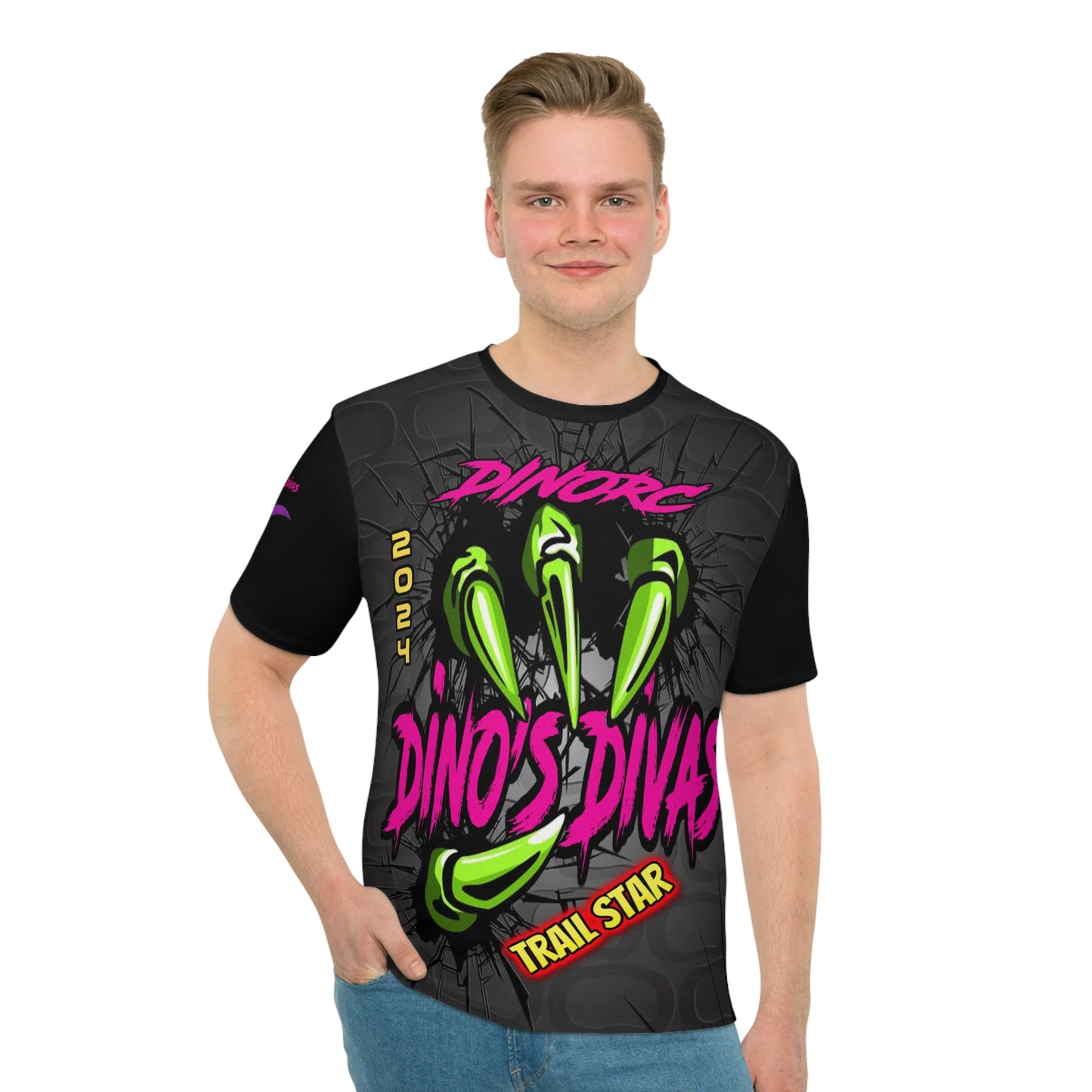 Dino Divas Claw Team Driver Shirt Loose T-shirt (AOP)