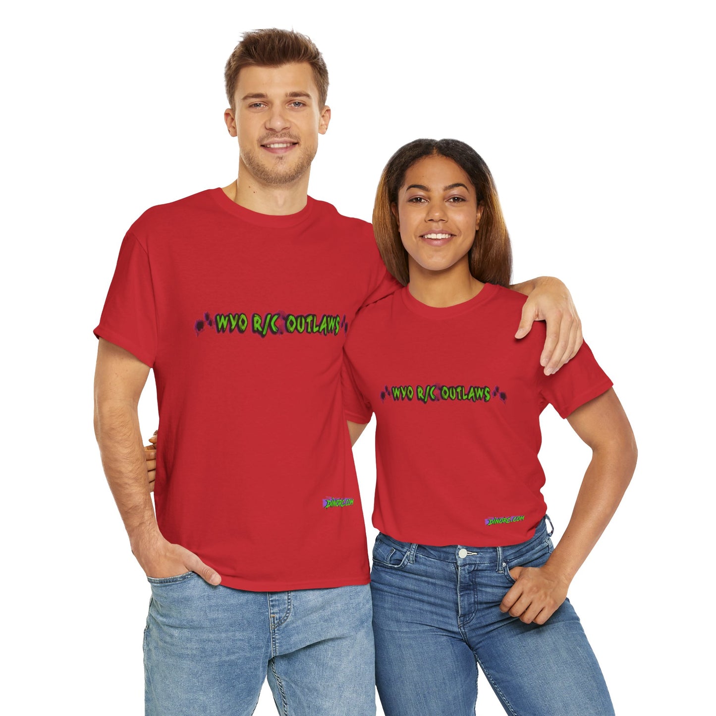 WYO R/C OUTLAWS DinoRc Logo T-Shirt S-5x Black Green
