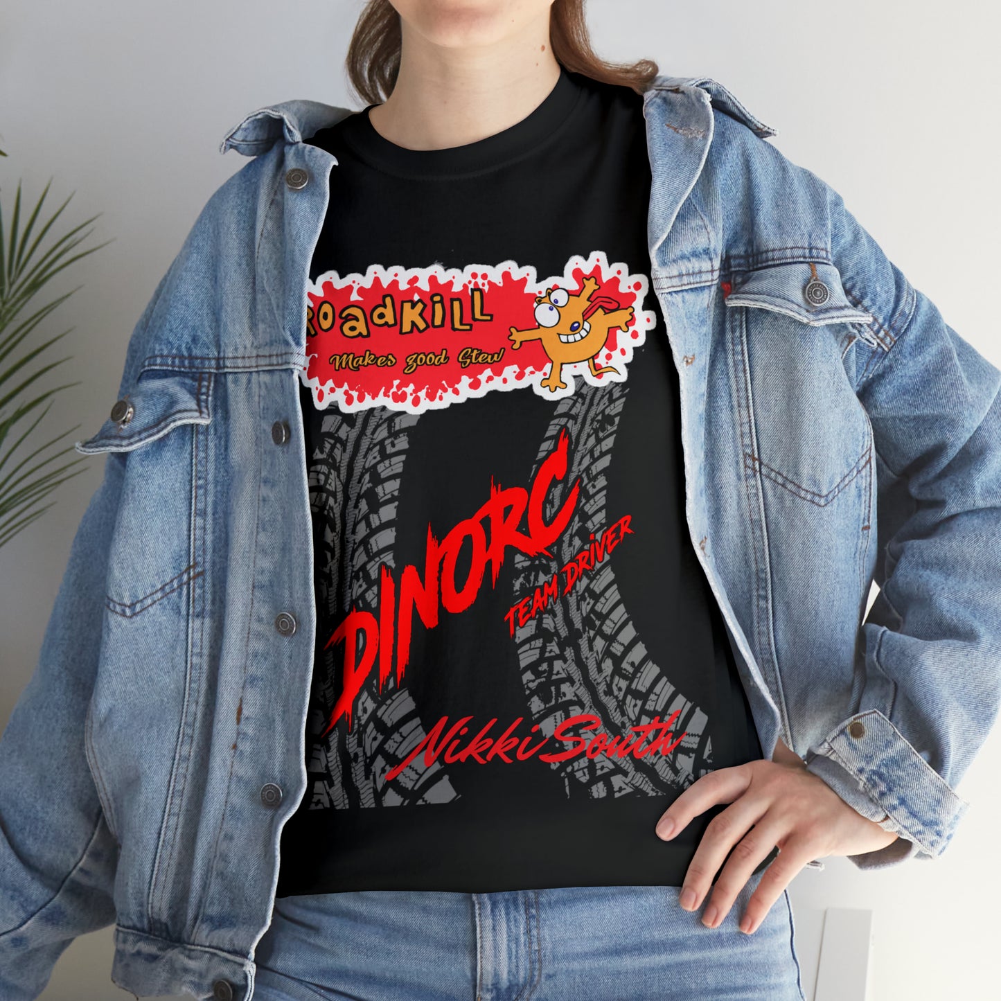 Funny Road Kill DinoRC Logo T-Shirt S-5x