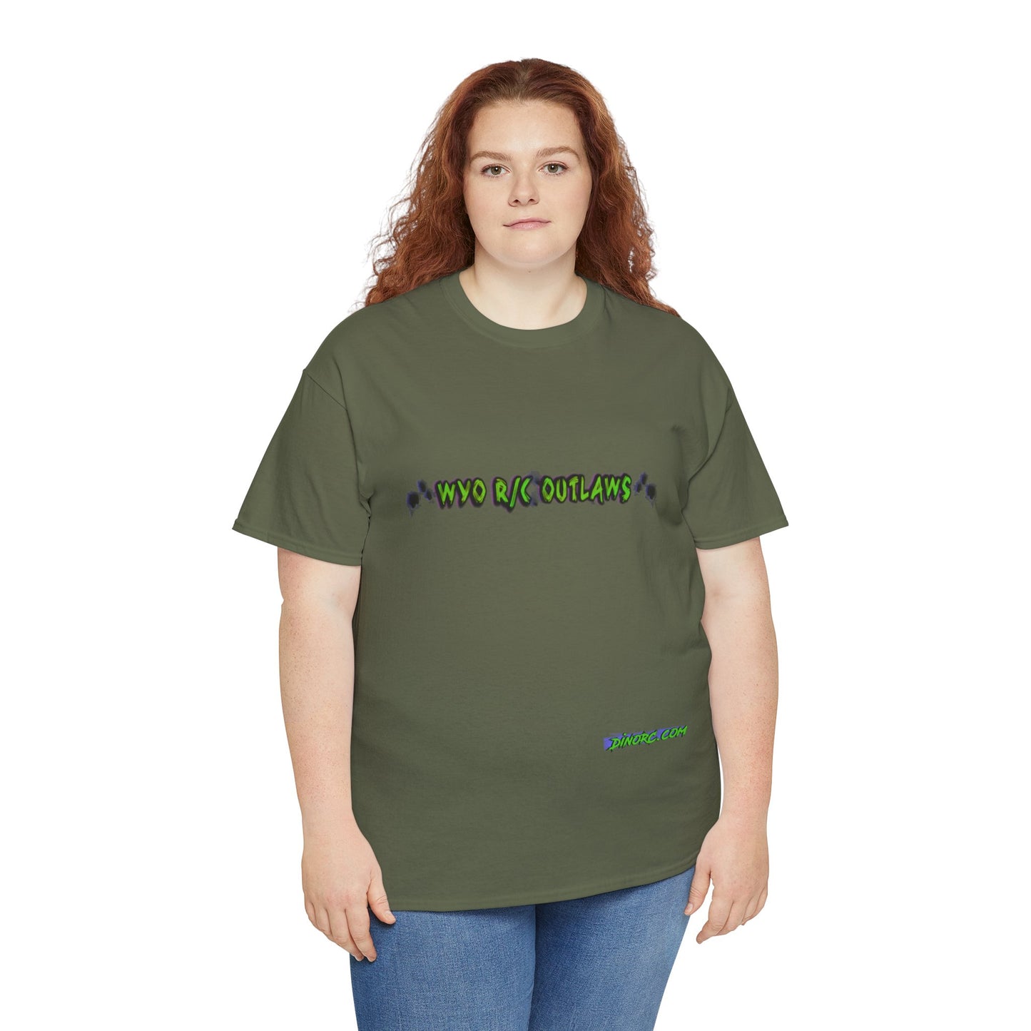 WYO R/C OUTLAWS DinoRc Logo T-Shirt S-5x Black Green