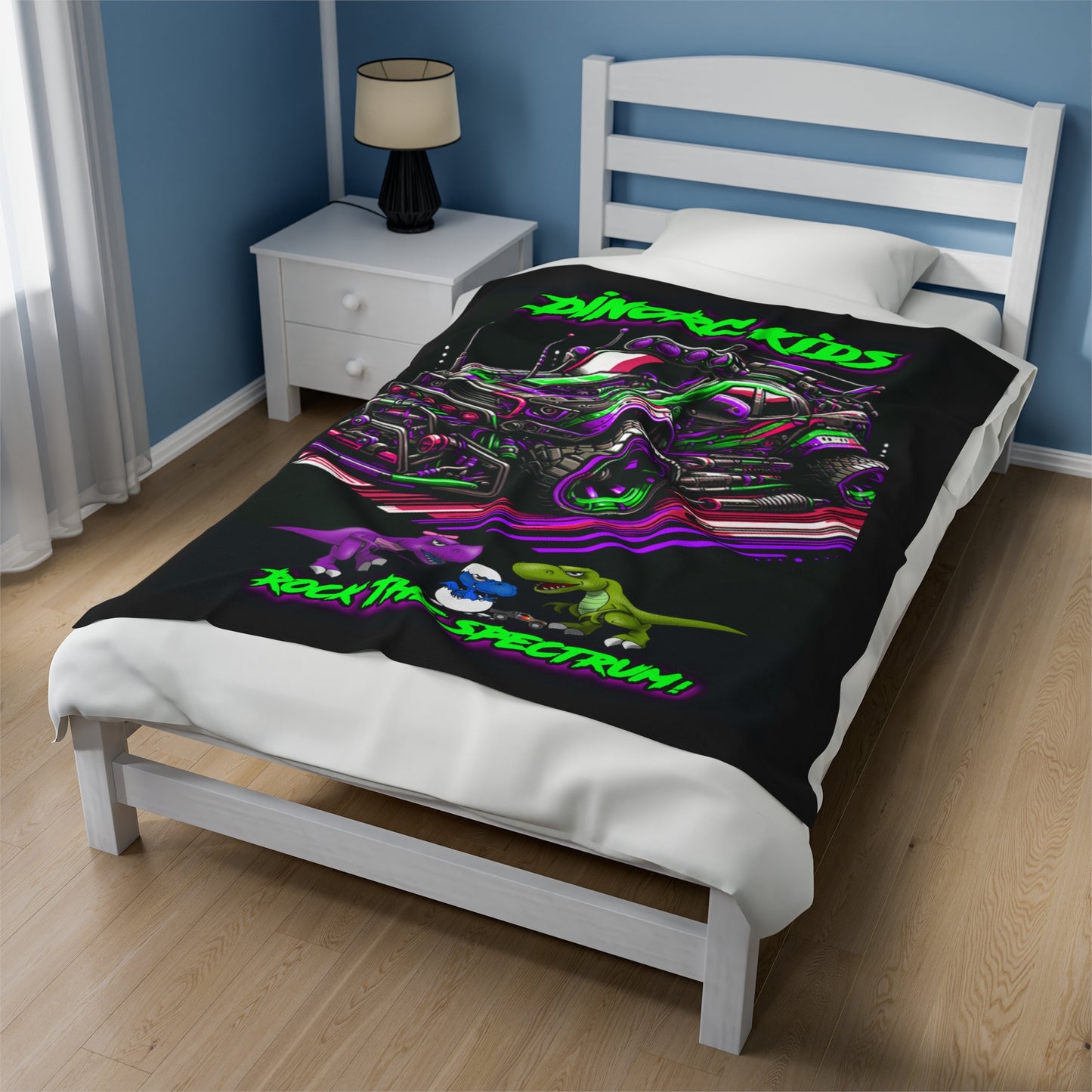 2024 DinoRC Autism Velveteen Plush Blanket