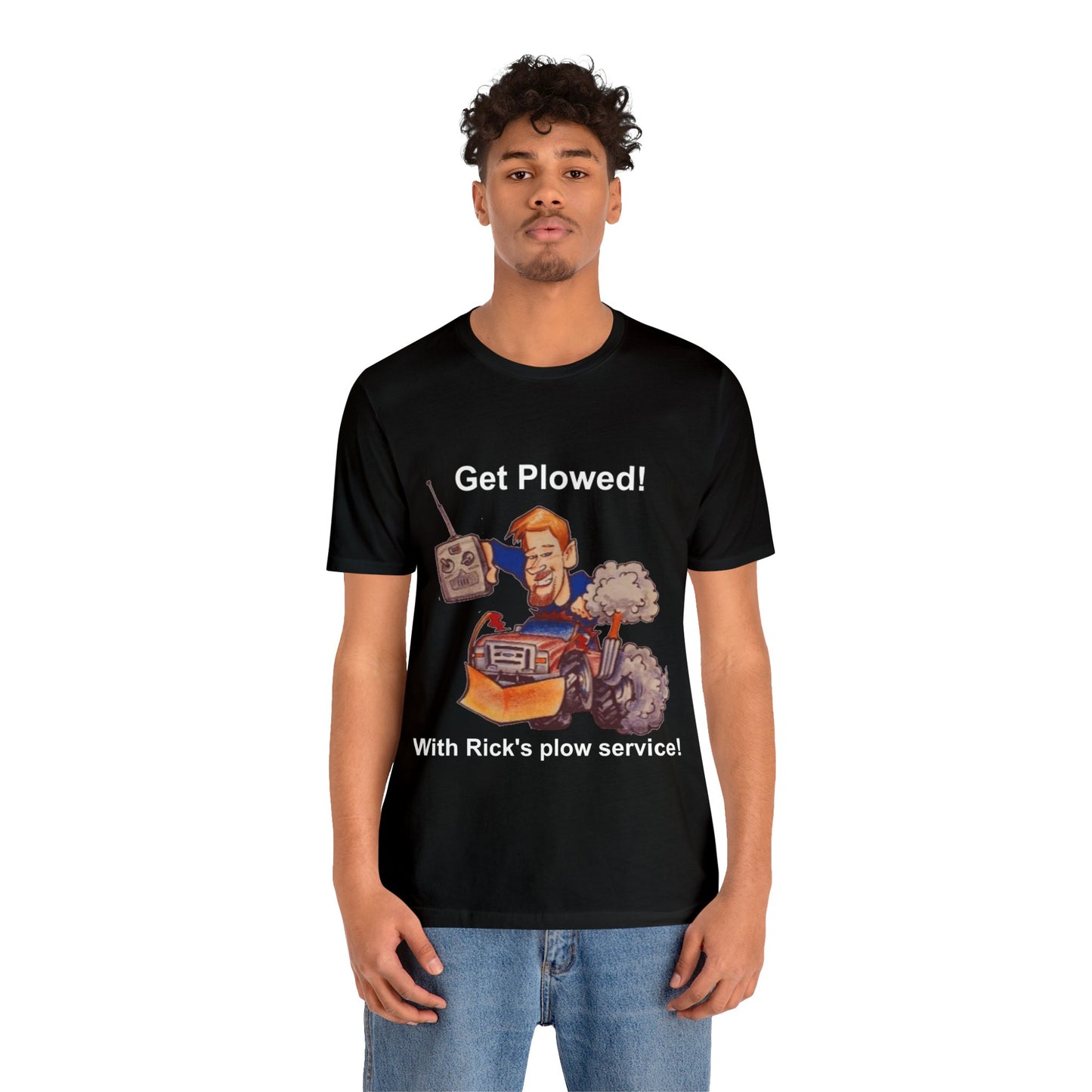 Rick's Plow Service Front Back Logo TEE