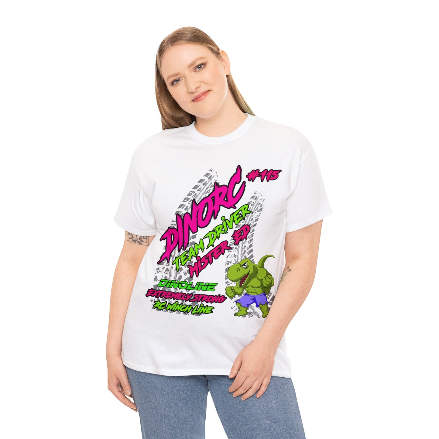 Mister Ed Muscle Dino DinoRC Logo T-Shirt S-5x