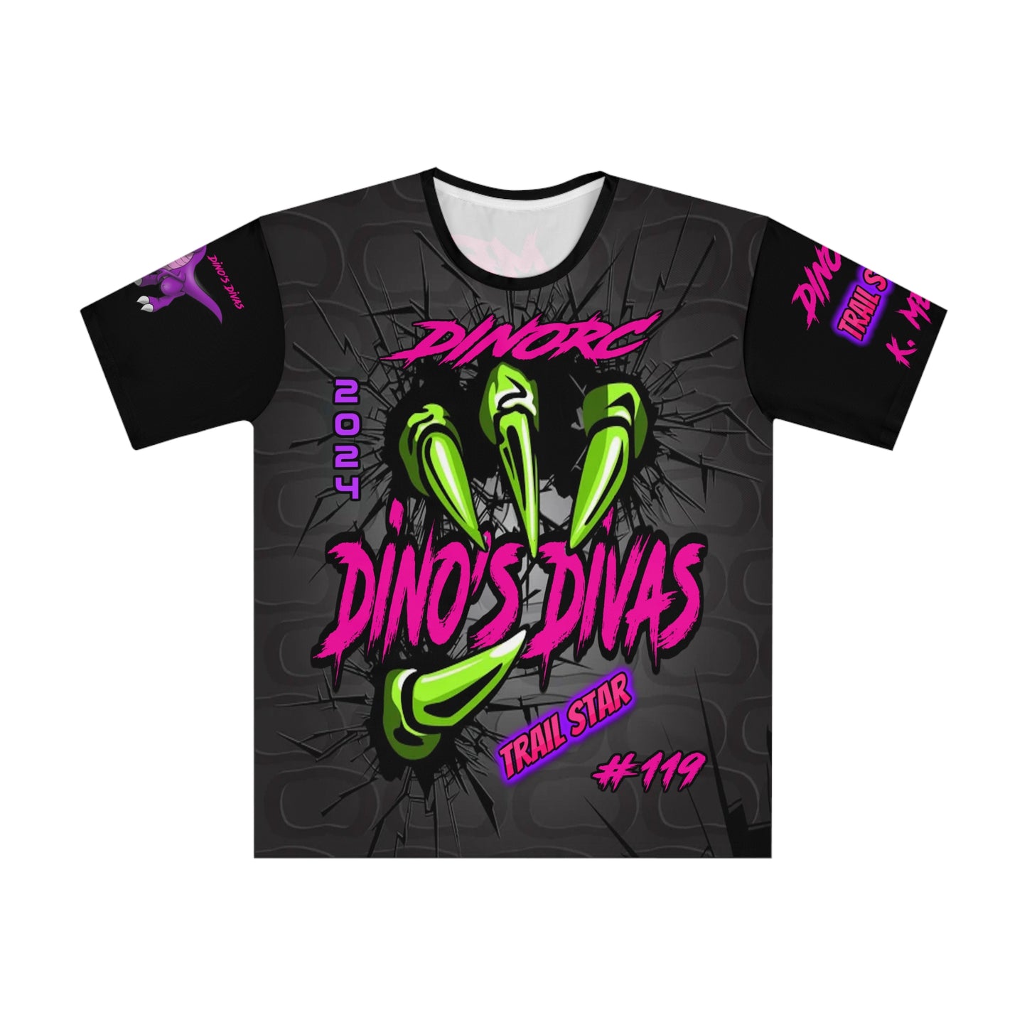 K. Mejia Dino Divas Claw Team Driver Shirt Loose T-shirt (AOP)