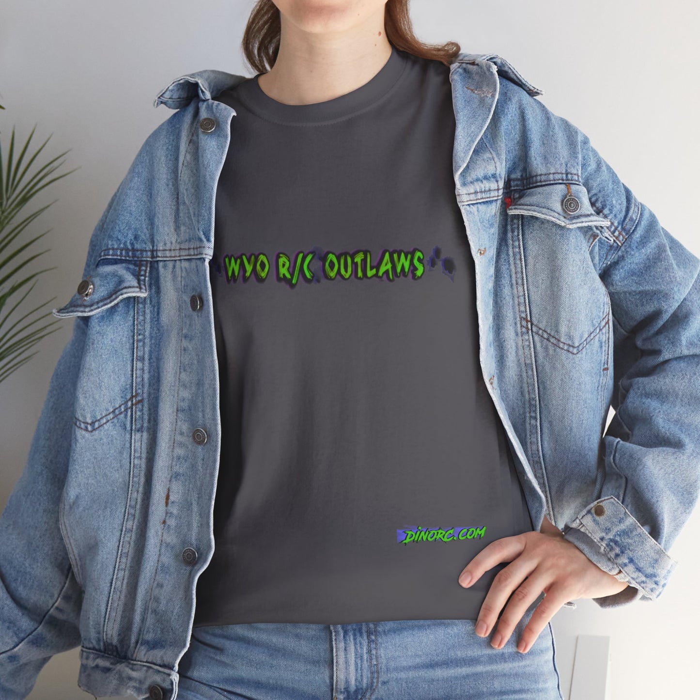 WYO R/C OUTLAWS DinoRc Logo T-Shirt S-5x Black Green