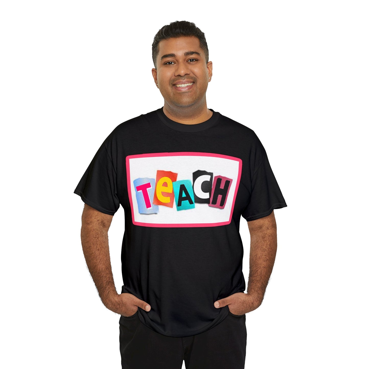Teach White Logo Front Back T-Shirt 10 colors S-5x