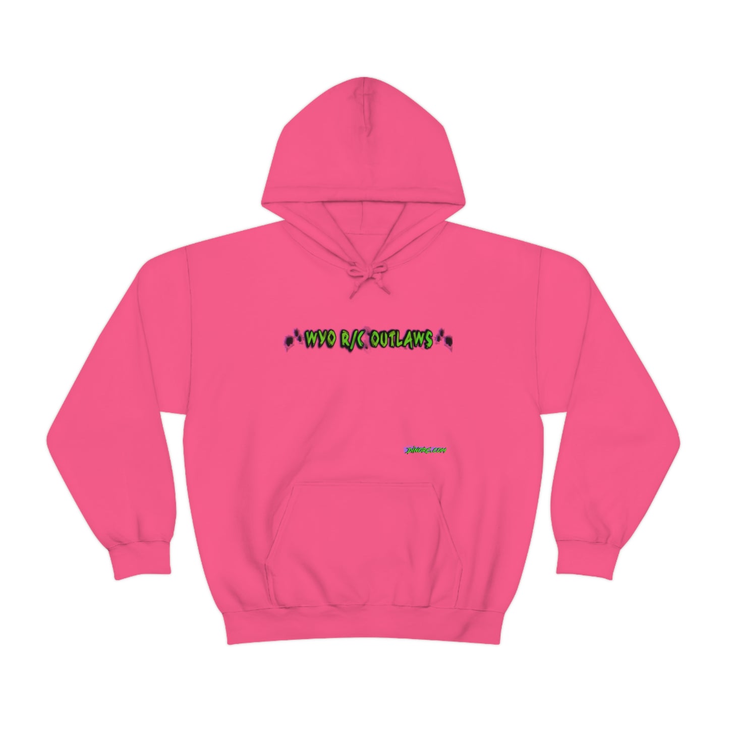 RC Outlaws DinoRC in 4 colors front back Hooded Sweatshirt