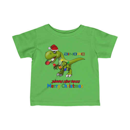 DinoRC Christmas Infant Fine Jersey Tee