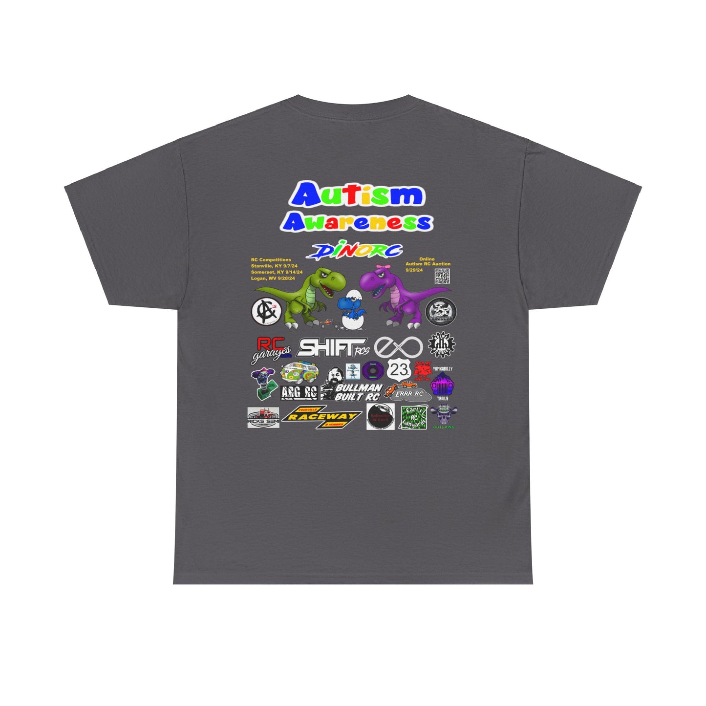 Joseph Brenner DinoRC Autism Awareness Front/Back Sponsor Shirt 2024