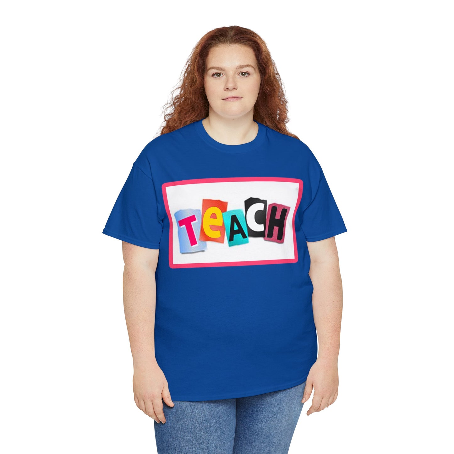 Teach White Logo Front Back T-Shirt 10 colors S-5x