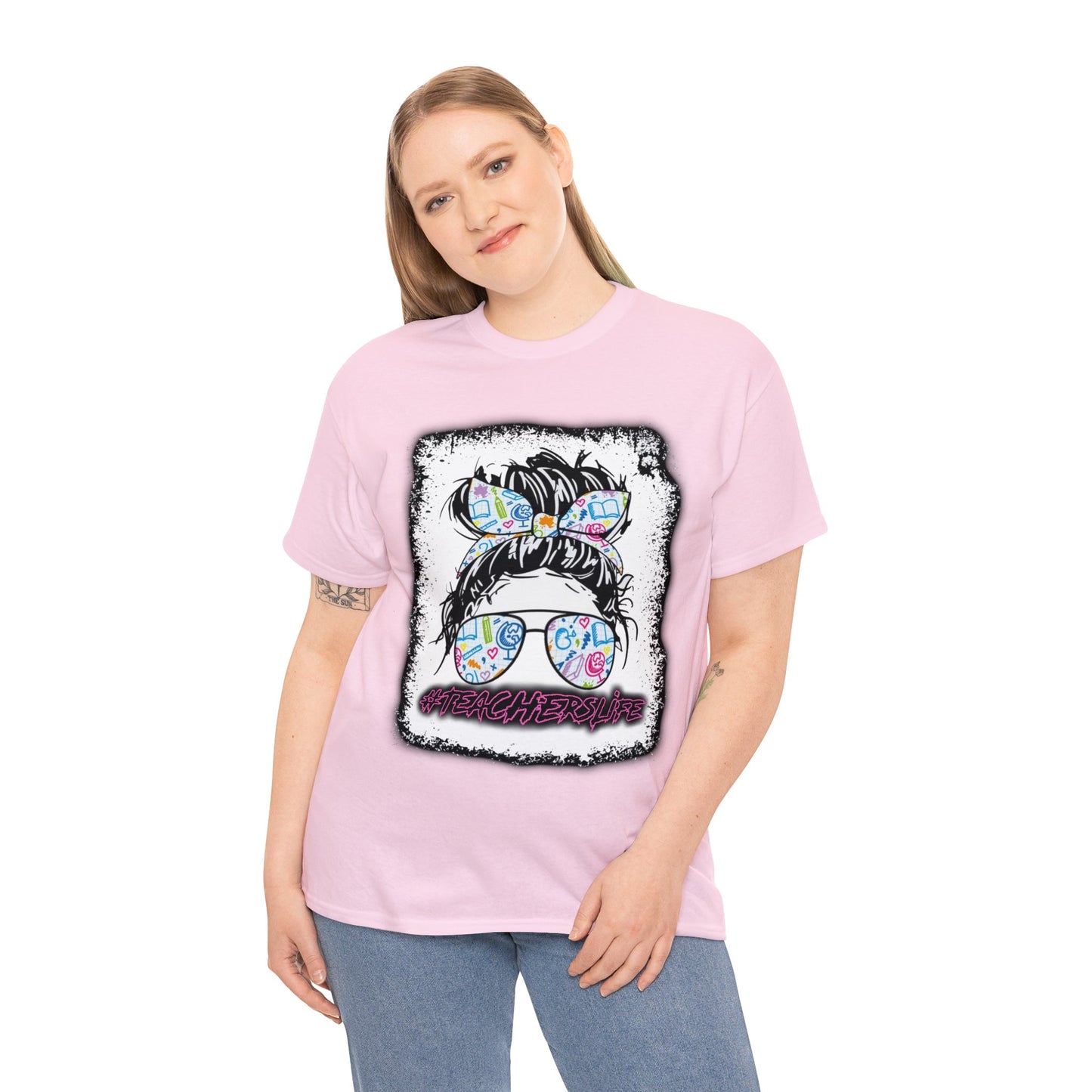 Teacher Life Logo Front Back T-Shirt 10 colors S-5x