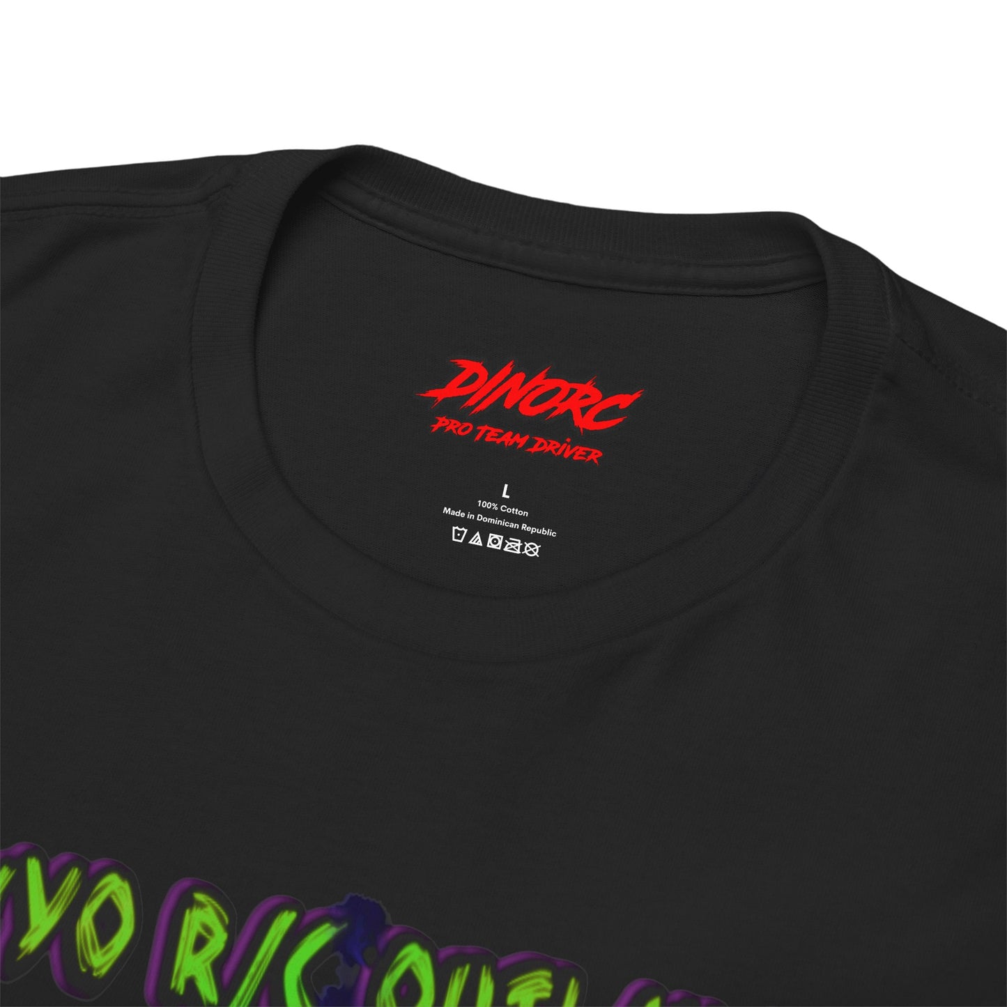 Jordan Miller WYO R/C OUTLAWS DinoRc Logo T-Shirt S-5x Black Green