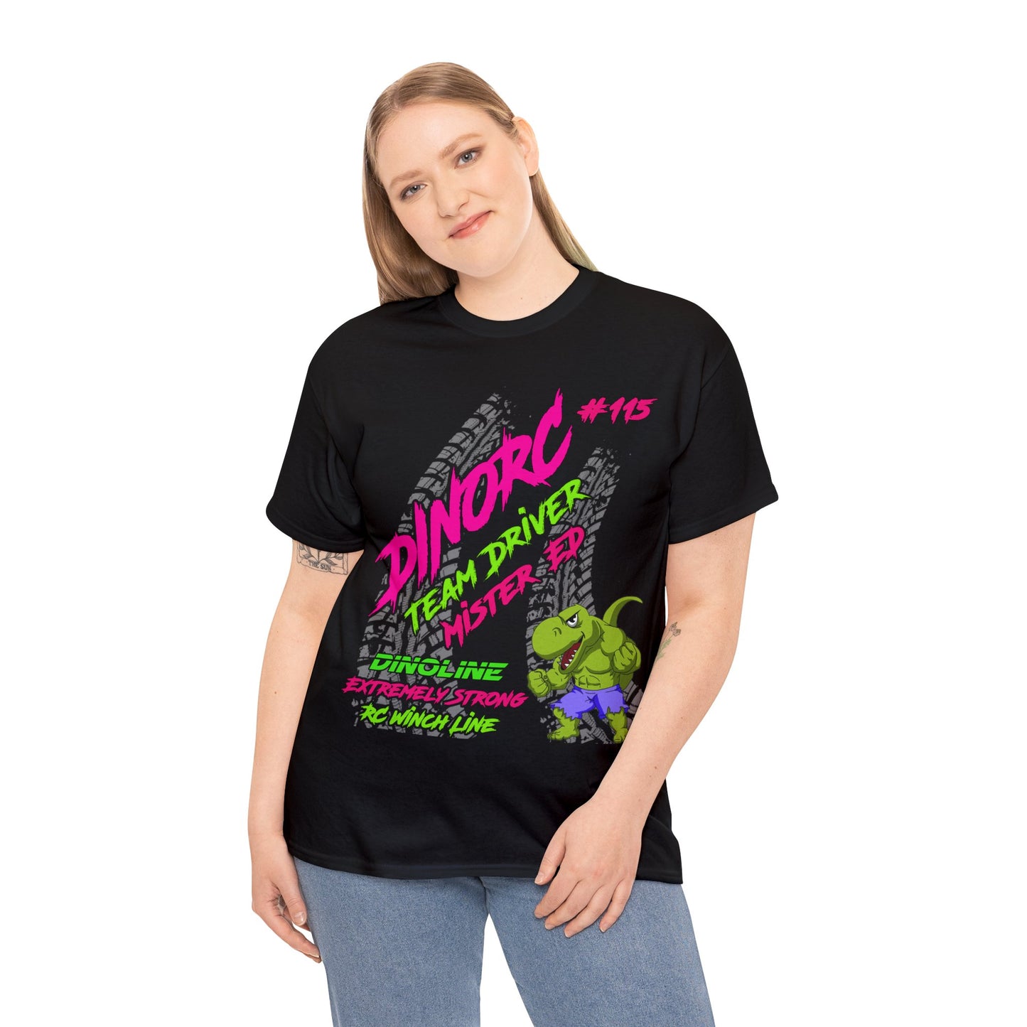 Mister Ed Muscle Dino DinoRC Logo T-Shirt S-5x
