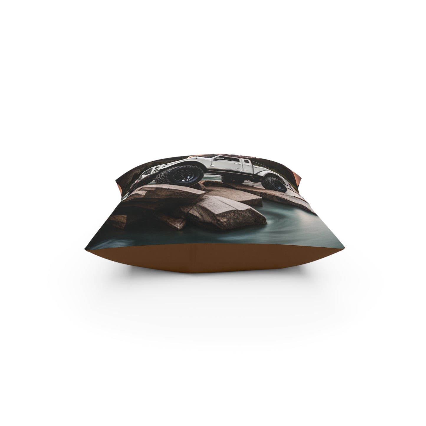 DinoRC White logo brown Pillow