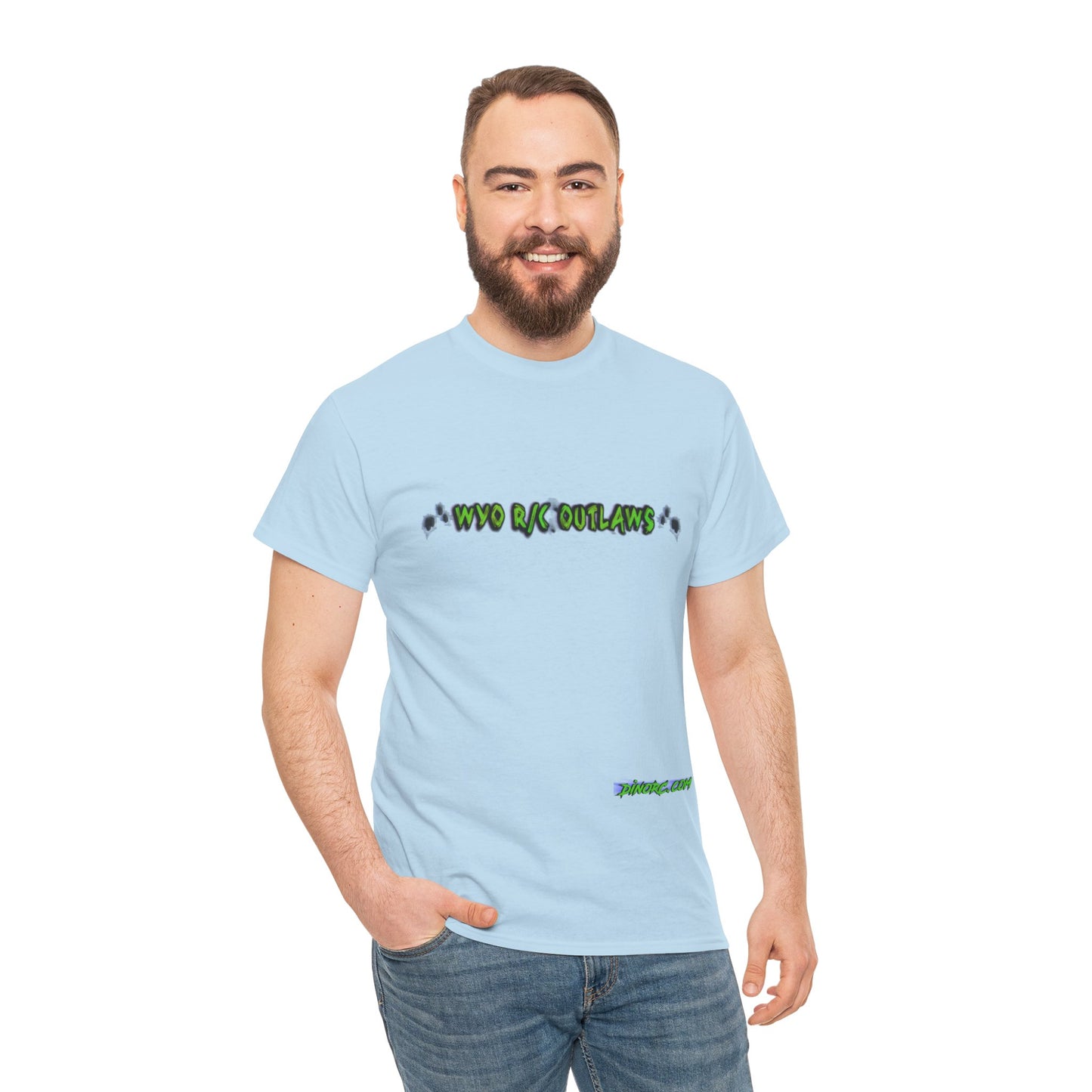 WYO R/C OUTLAWS DinoRc Logo T-Shirt S-5x Black Green