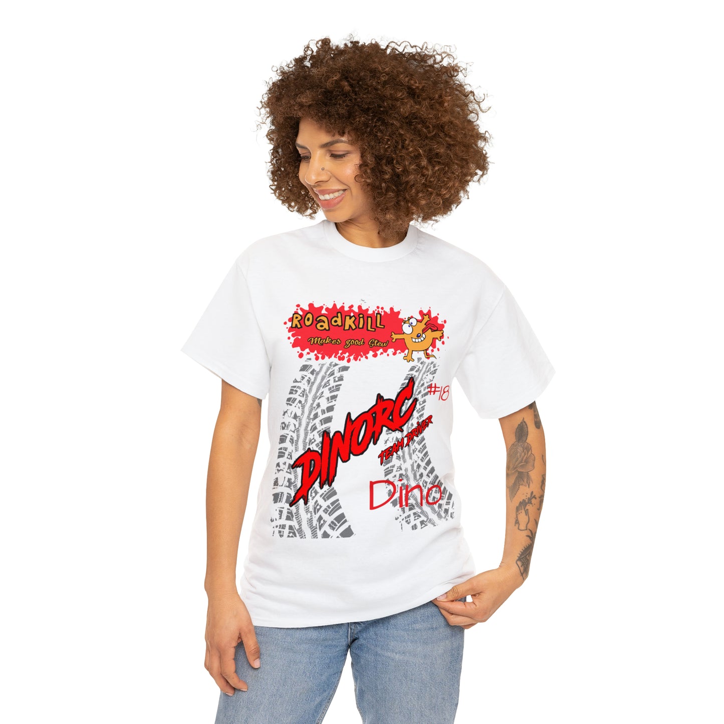 DINO's #18 Road Kill DinoRC Logo T-Shirt S-5x
