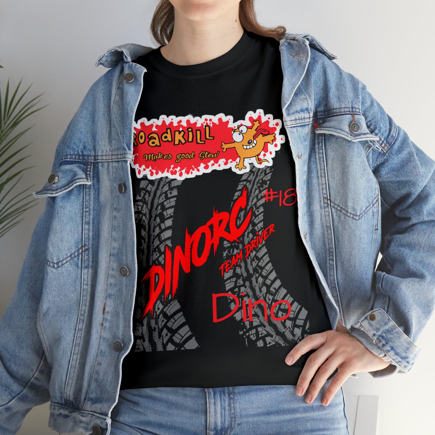DINO's #18 Road Kill DinoRC Logo T-Shirt S-5x