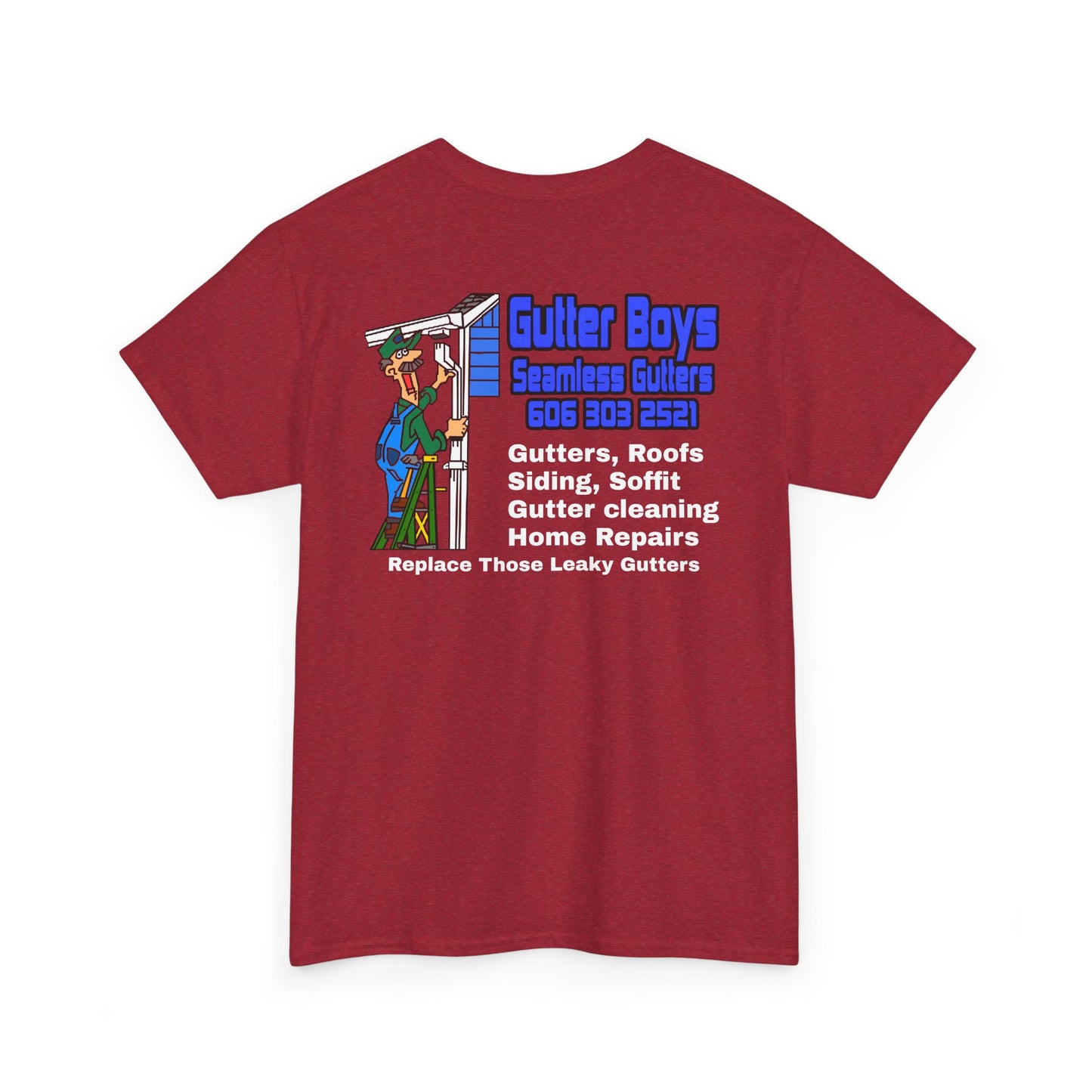 Gutter Boys work shirts Unisex Heavy Cotton Tee - Fun Contractor Graphic Shirt for Home Improvement Enthusiasts