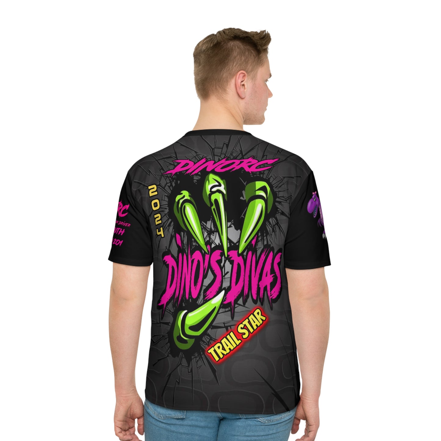 Dino Divas Claw Team Driver Shirt Loose T-shirt (AOP)