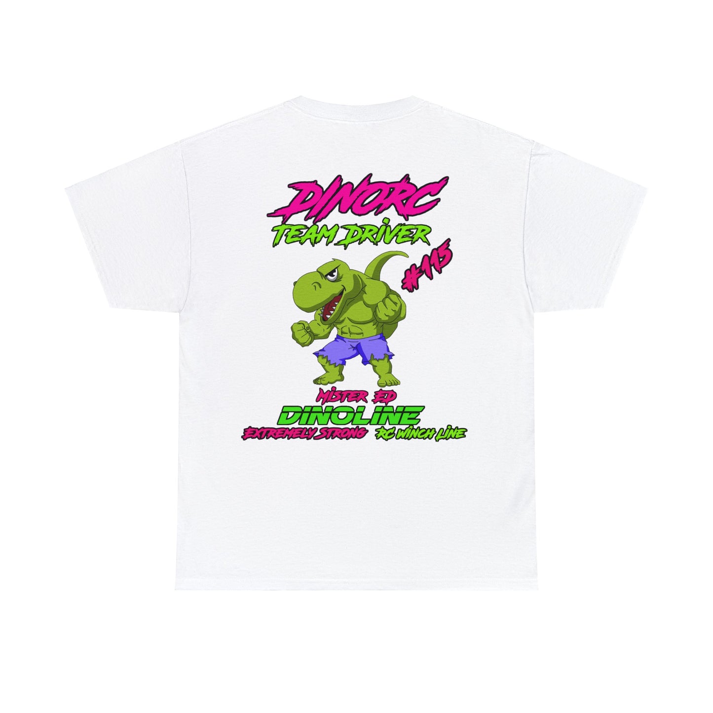 Mister Ed Muscle Dino DinoRC Logo T-Shirt S-5x