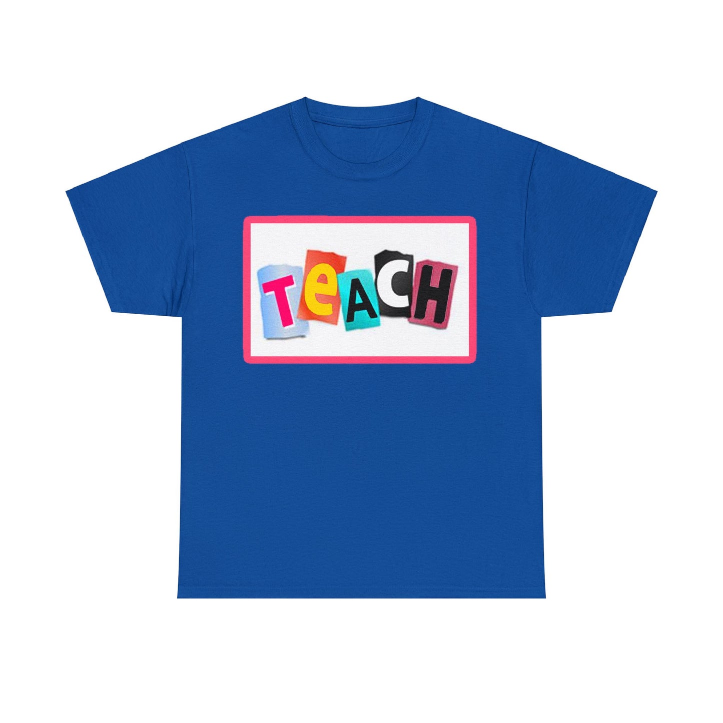 Teach White Logo Front Back T-Shirt 10 colors S-5x