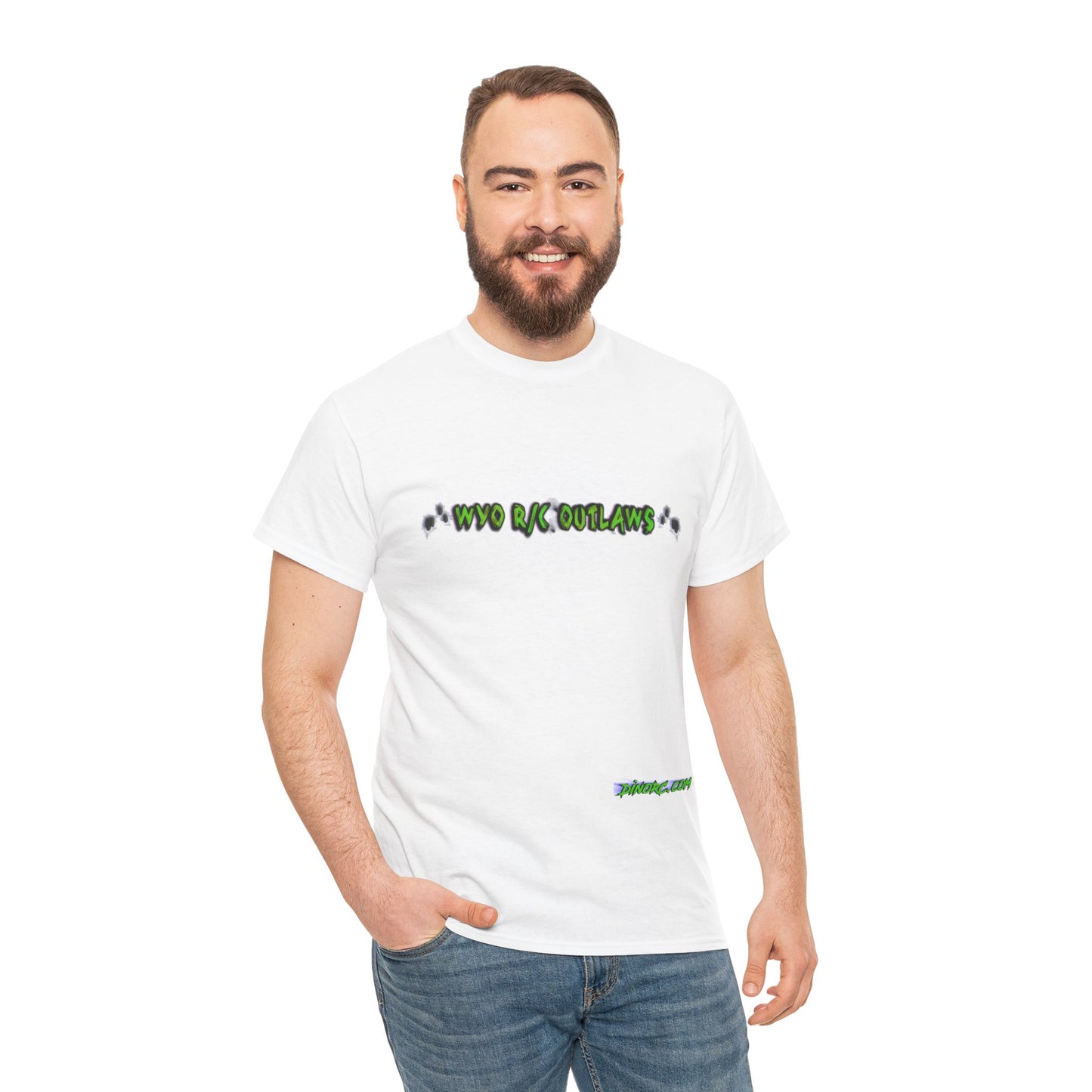 WYO R/C OUTLAWS DinoRc Logo T-Shirt S-5x Black Green