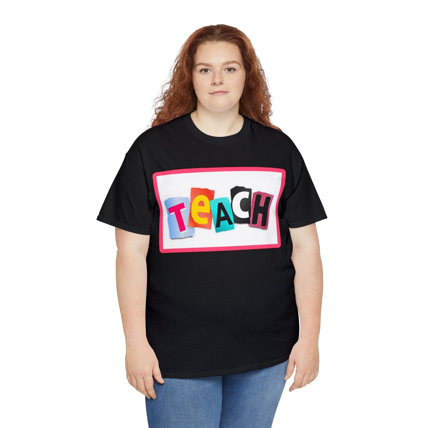 Teach White Logo Front Back T-Shirt 10 colors S-5x