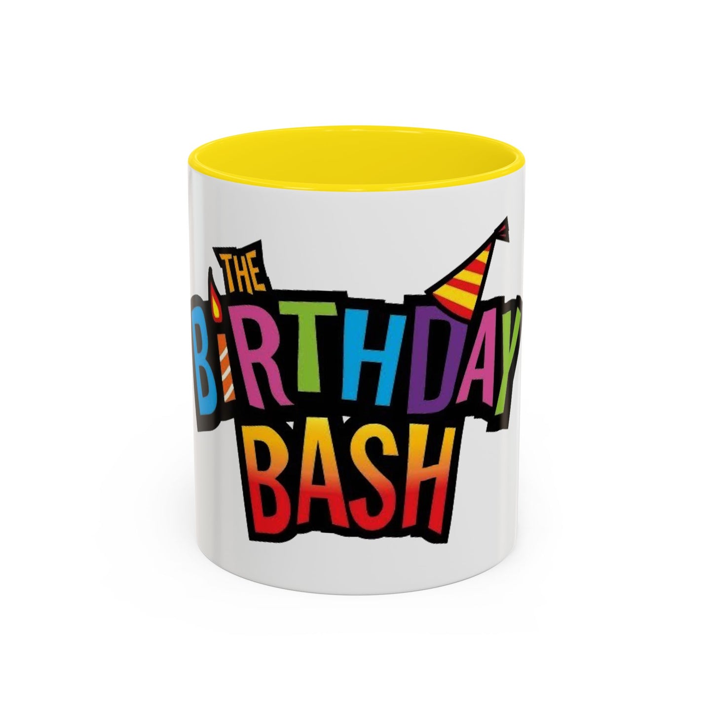 Birthday Bash Accent Coffee Mug - Fun Celebration Dino Theme