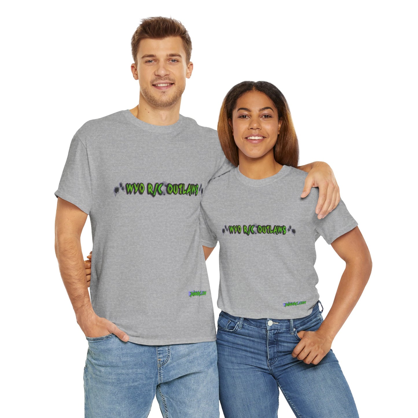 WYO R/C OUTLAWS DinoRc Logo T-Shirt S-5x Black Green