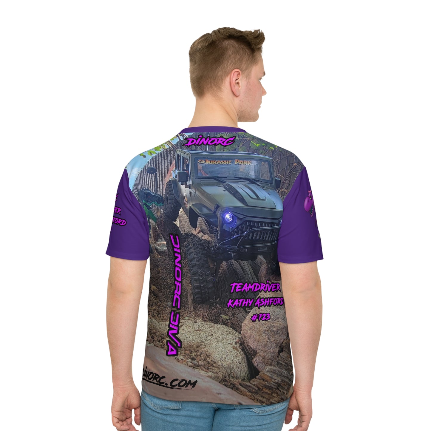 Vertical DinoRC Diva Teamdriver Kathy Ashford Loose T-shirt (AOP)