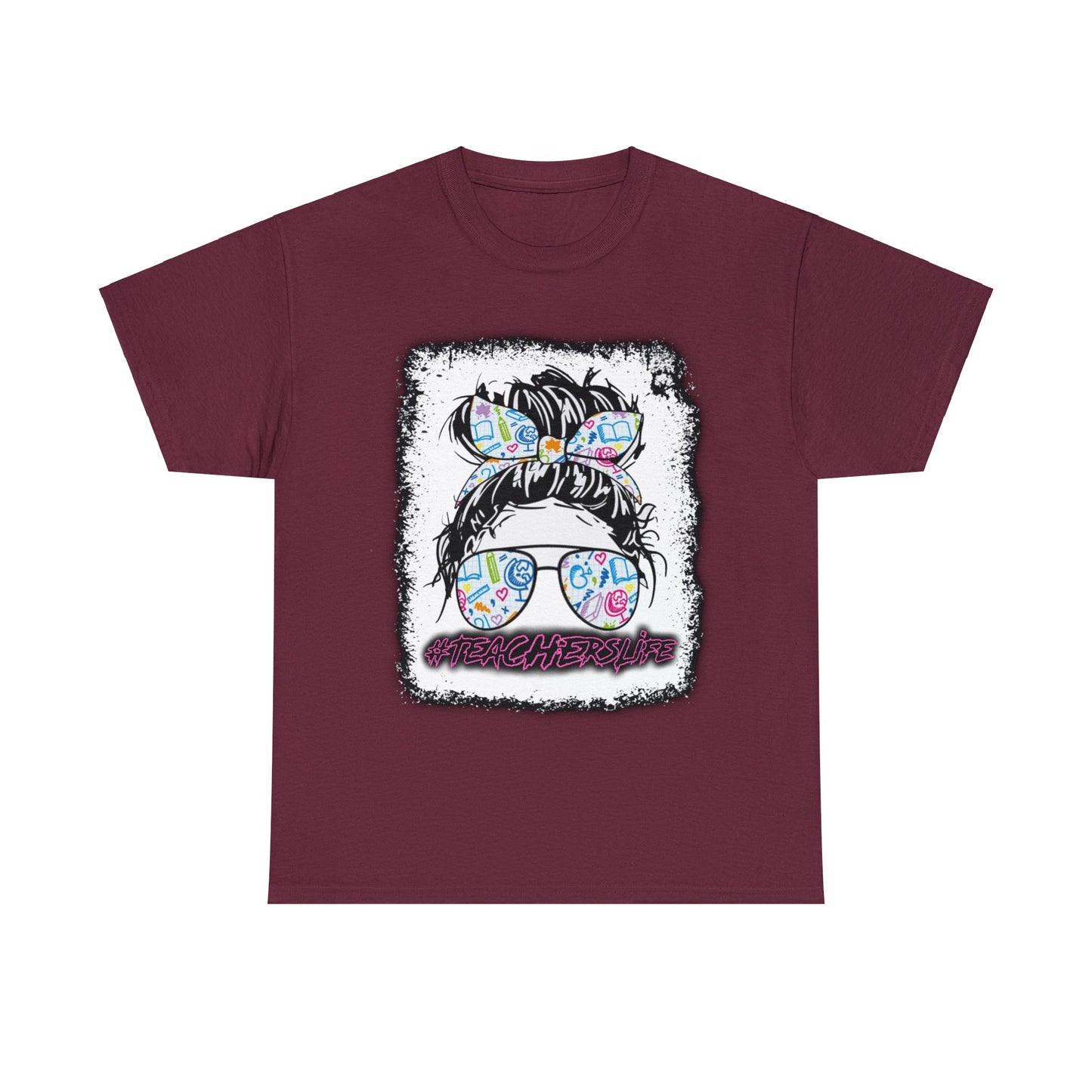 Teacher Life Logo Front Back T-Shirt 10 colors S-5x
