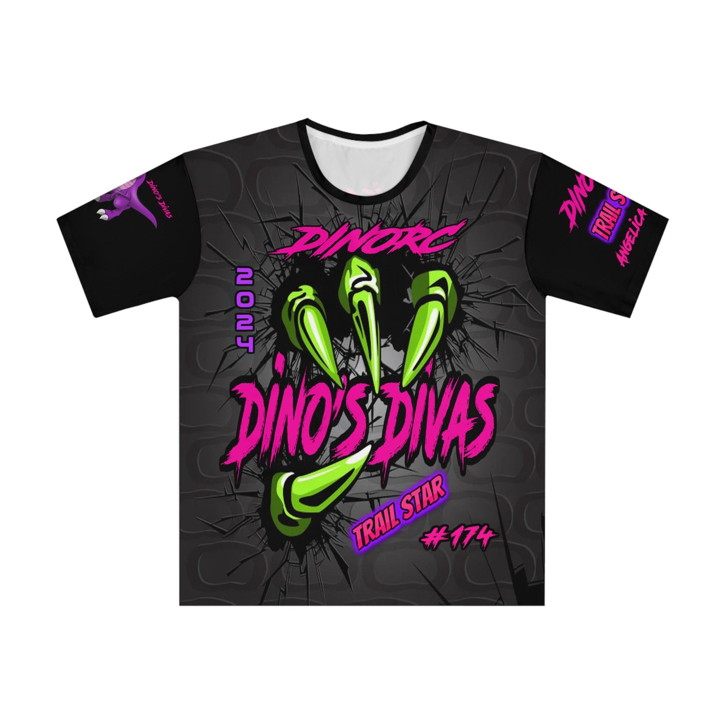 Angelica Topete Dino Divas Claw Team Driver Shirt Loose T-shirt (AOP)