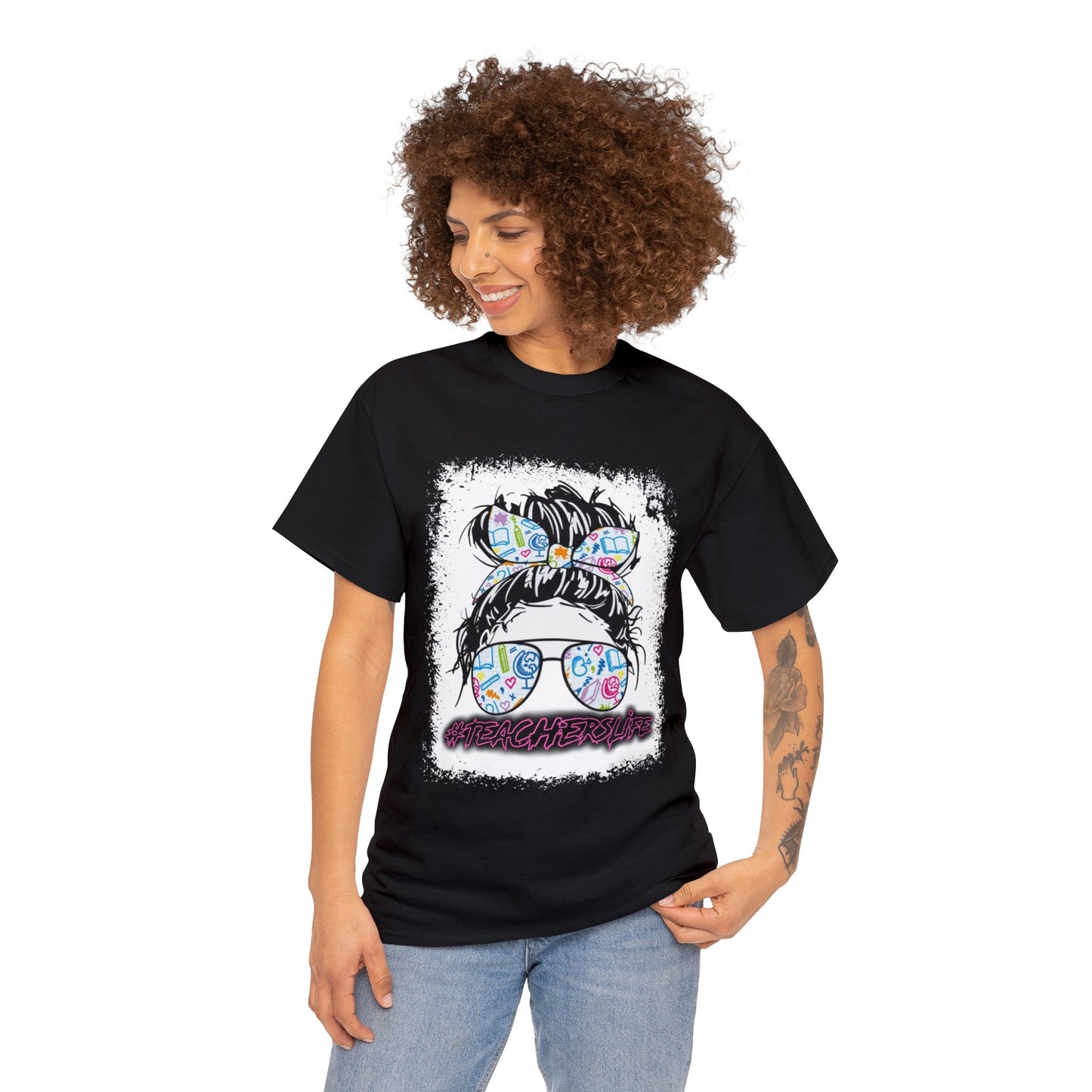 Teacher Life Logo Front Back T-Shirt 10 colors S-5x
