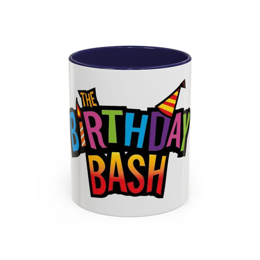 Birthday Bash Accent Coffee Mug - Fun Celebration Dino Theme