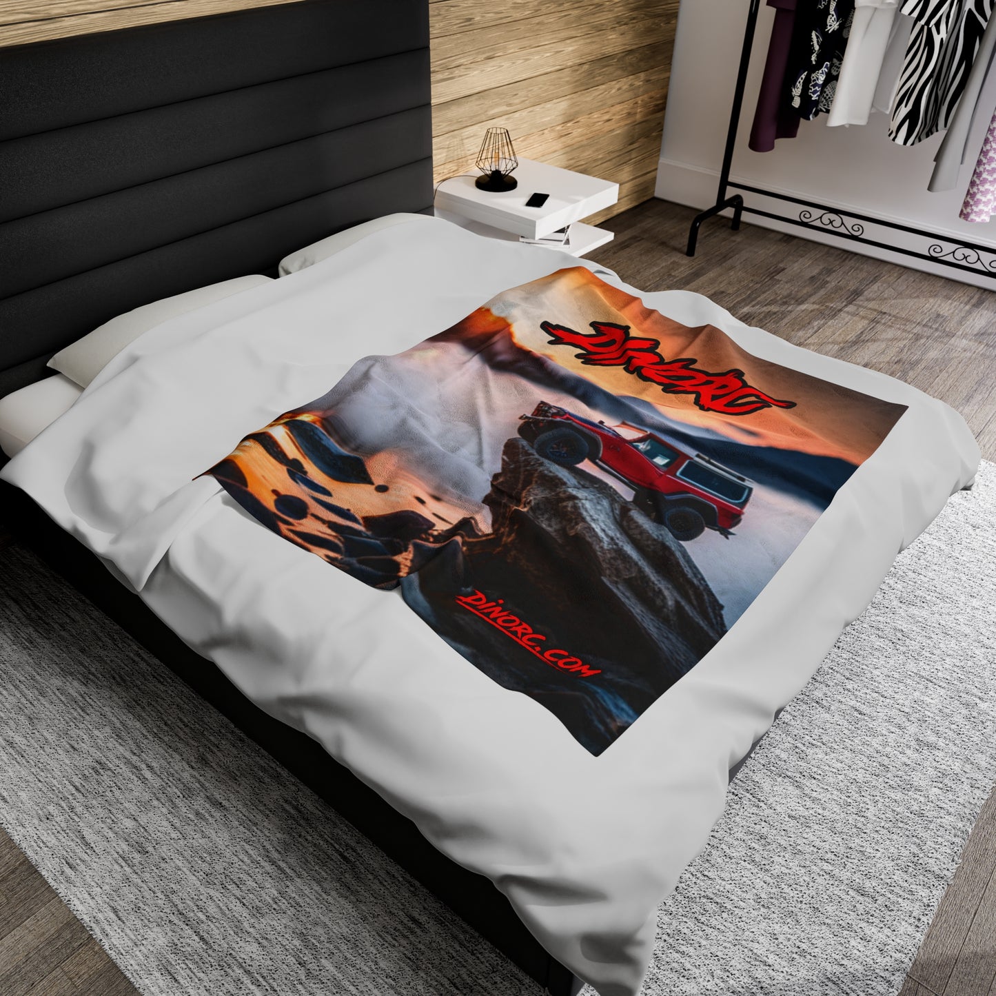 TeamDriver DinoRC Velveteen Plush Blanket