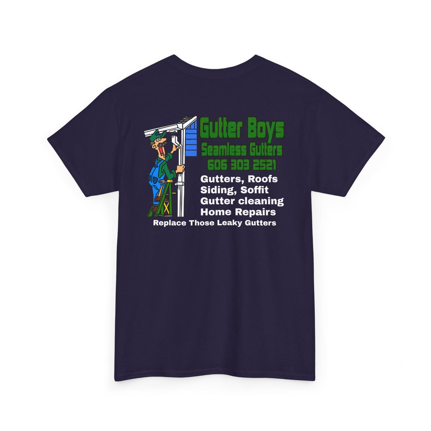 Gutter Boys work shirts Unisex Heavy Cotton Tee - Fun Contractor Graphic Shirt for Home Improvement Enthusiasts