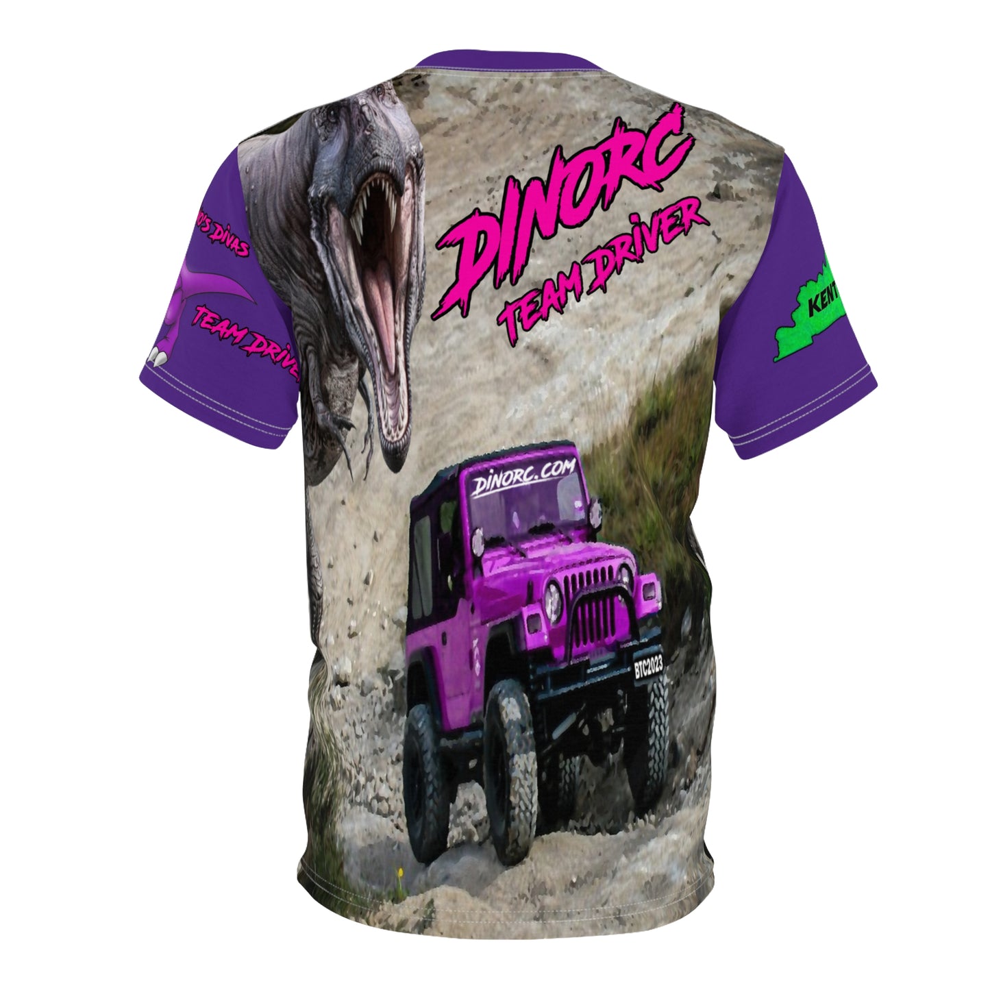 Dino Diva's T Shirt purple Sleeves