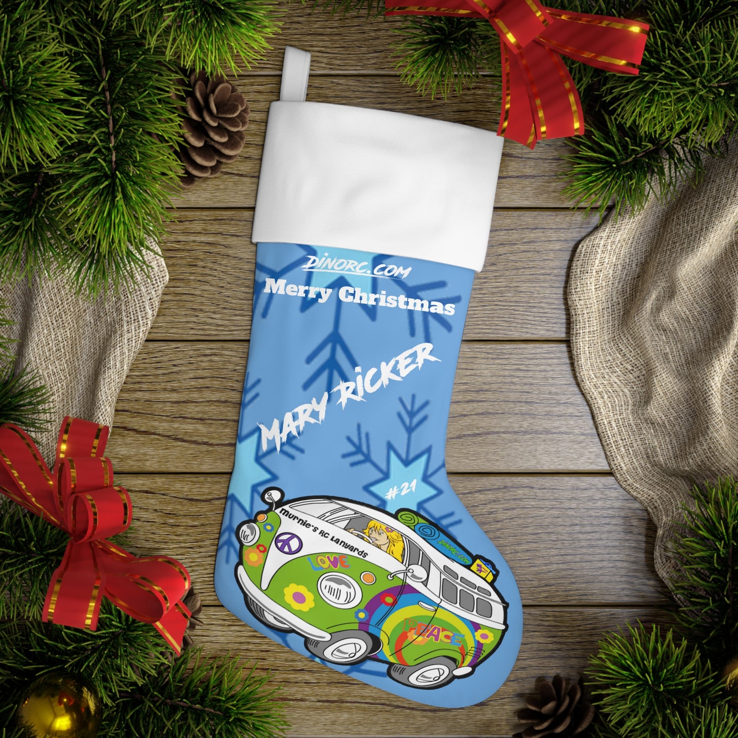 Mary Ricker's Murnies DinoRC Christmas Stocking