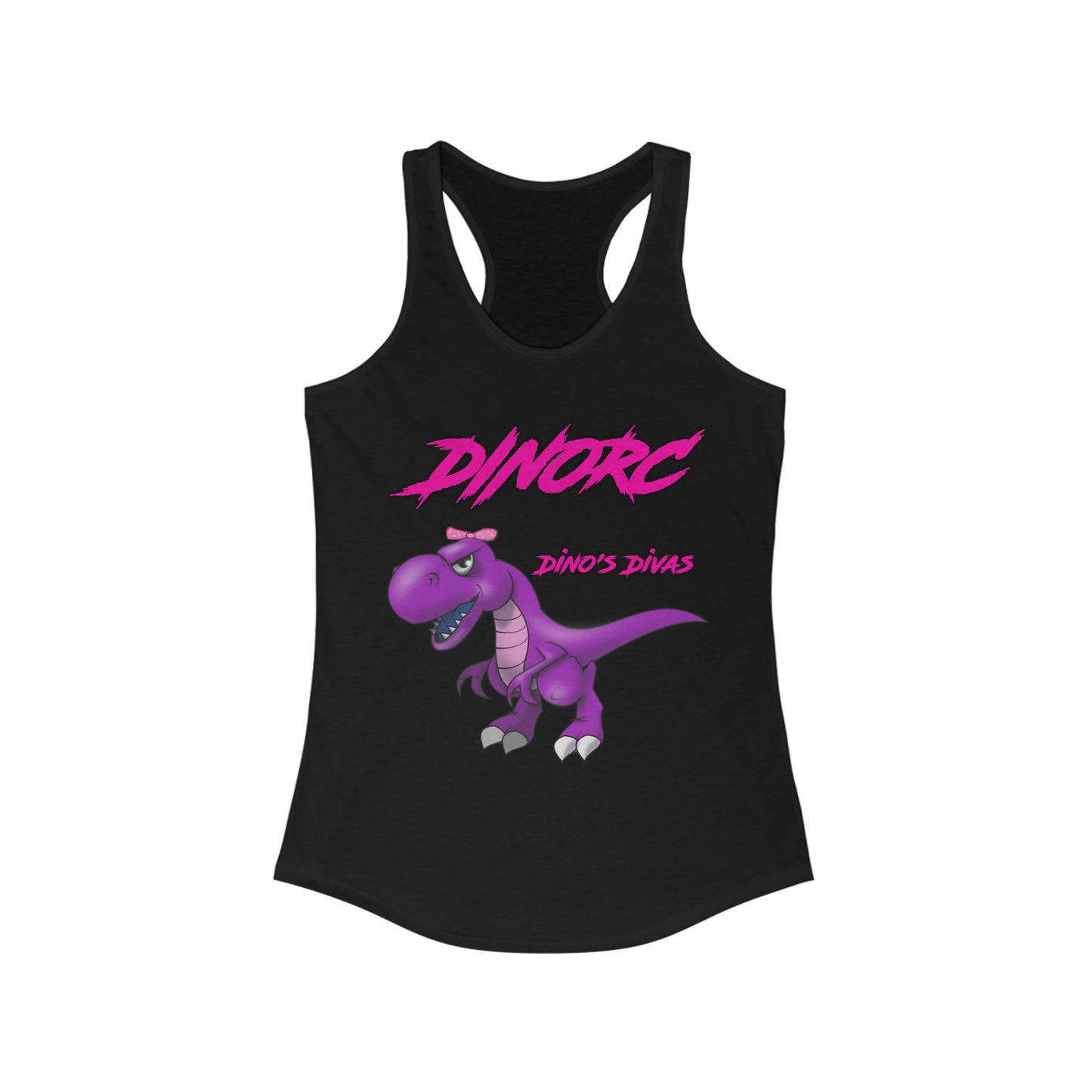 DinoRC Dino Diva's Women's Ideal Racerback Tank