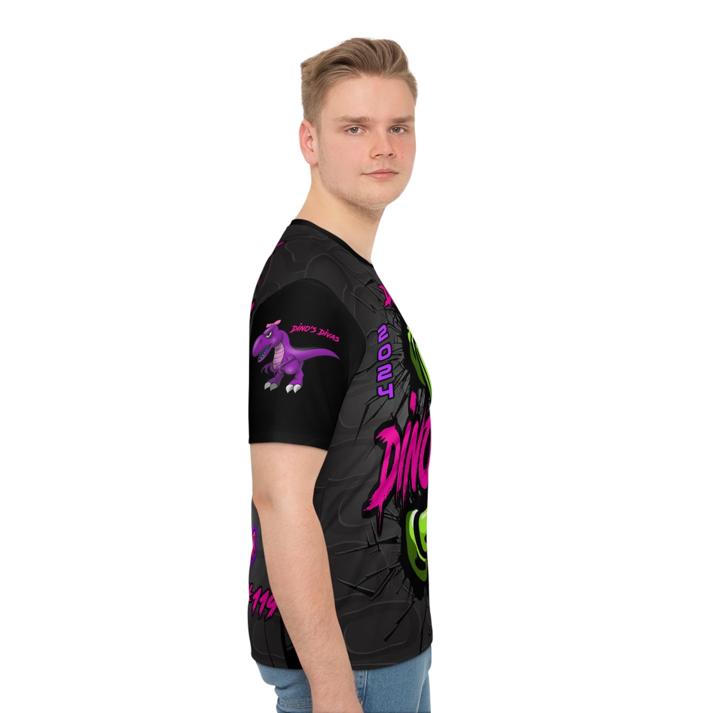 K. Mejia Dino Divas Claw Team Driver Shirt Loose T-shirt (AOP)