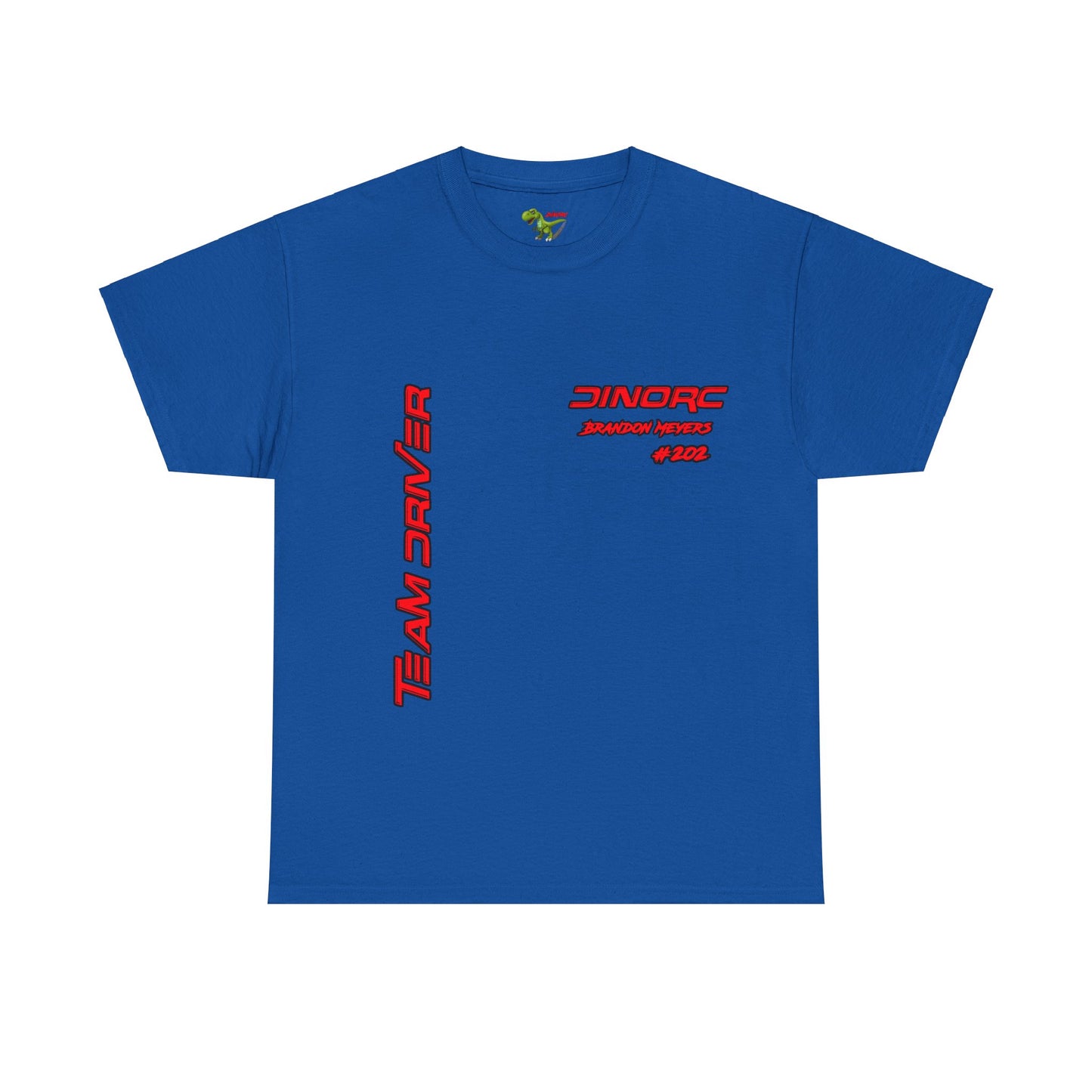 Team Driver Brandon Meyers Front and Back DinoRc Logo T-Shirt S-5x 5 colors