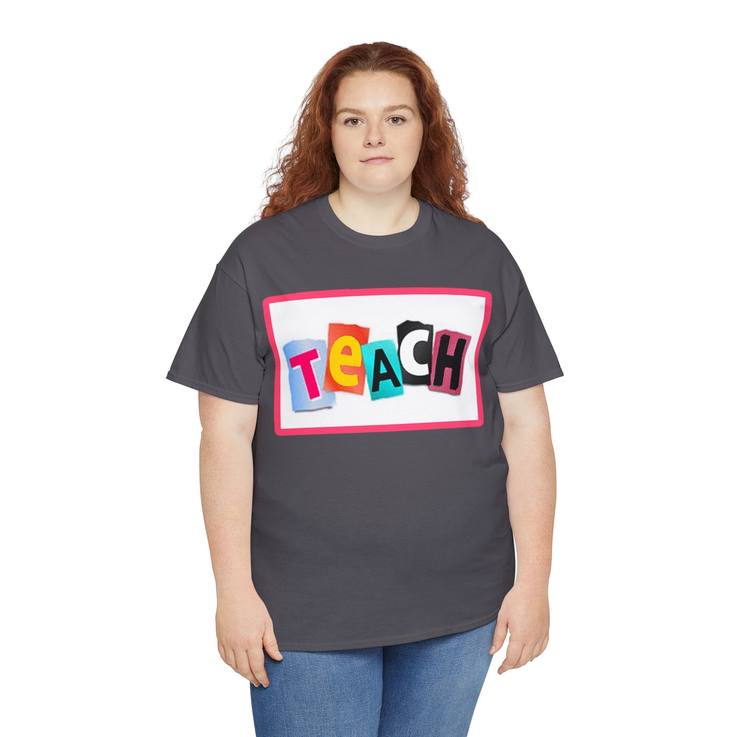 Teach White Logo Front Back T-Shirt 10 colors S-5x