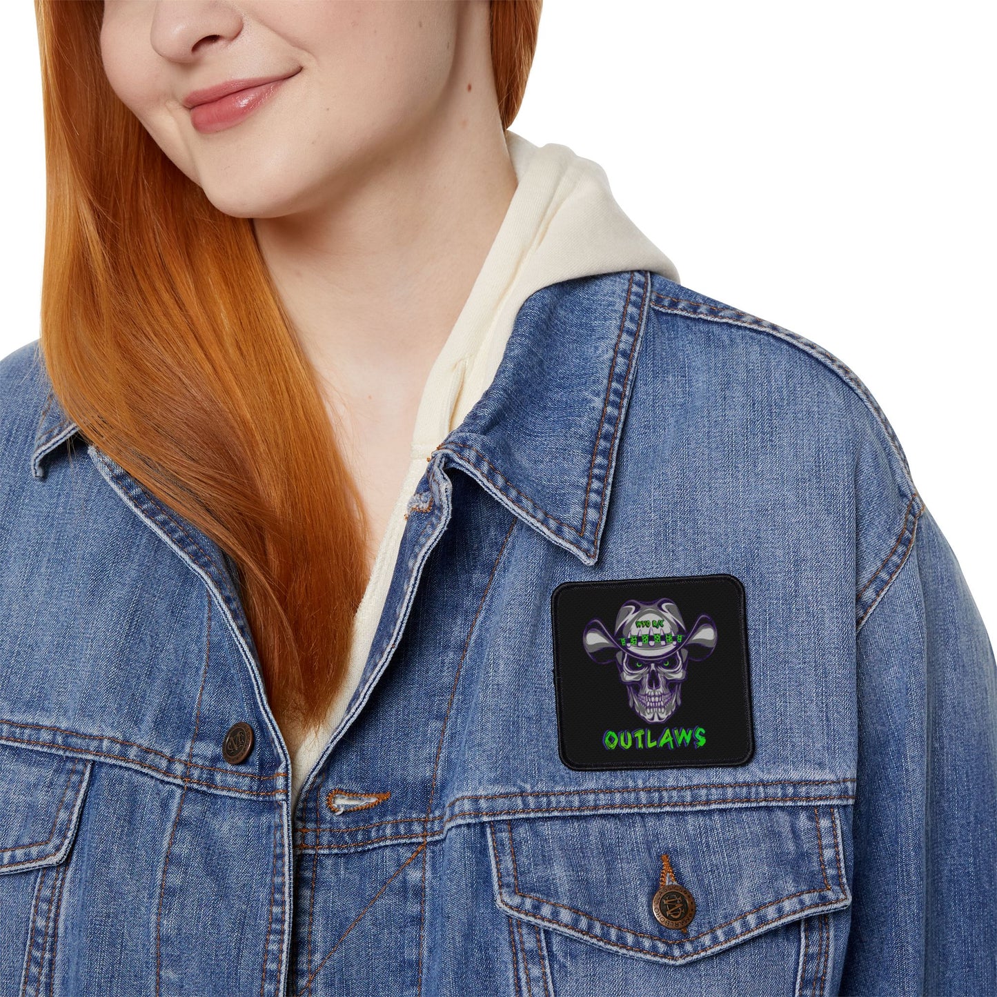 Circle or Square WYO Outlaws Iron-On Patch