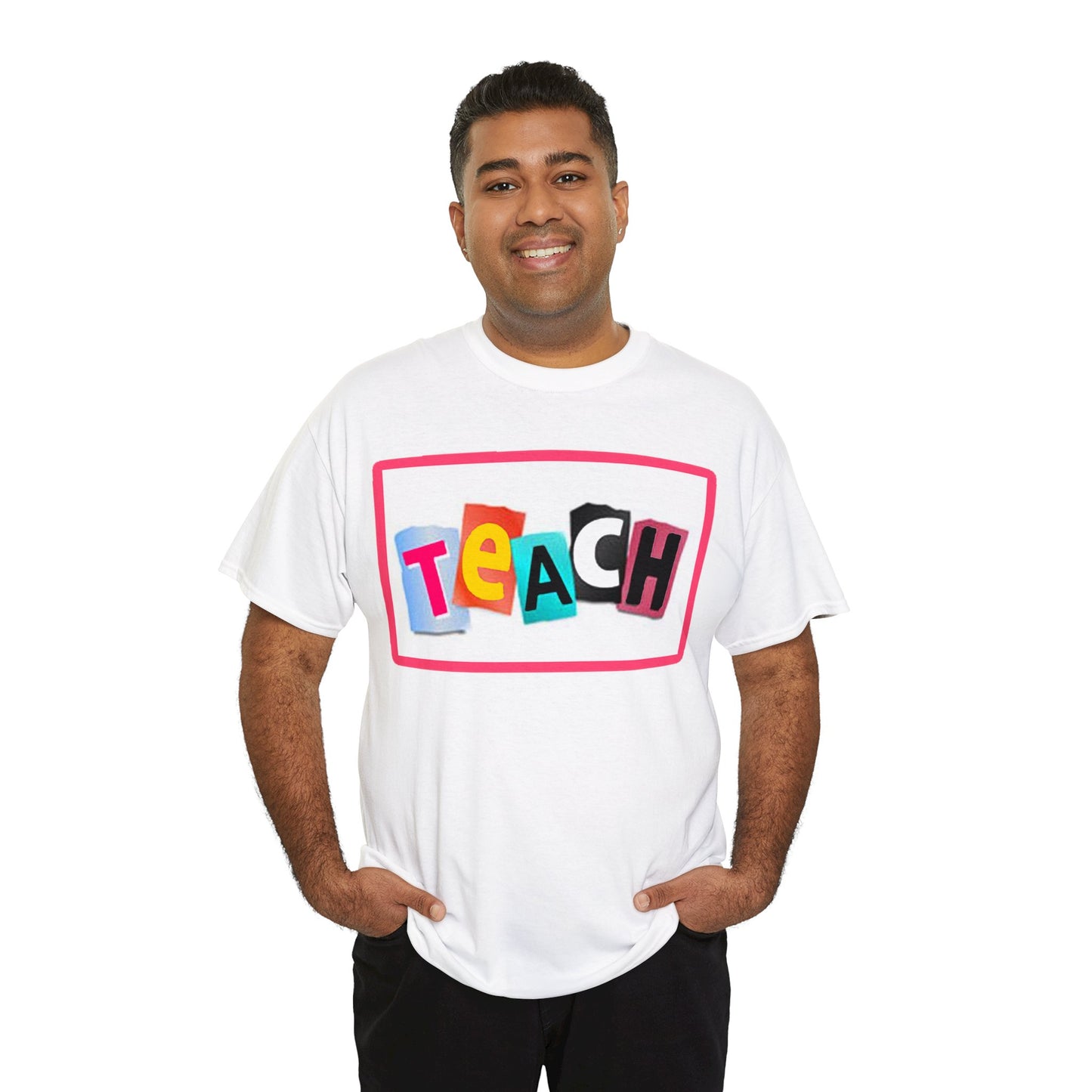 Teach White Logo Front Back T-Shirt 10 colors S-5x