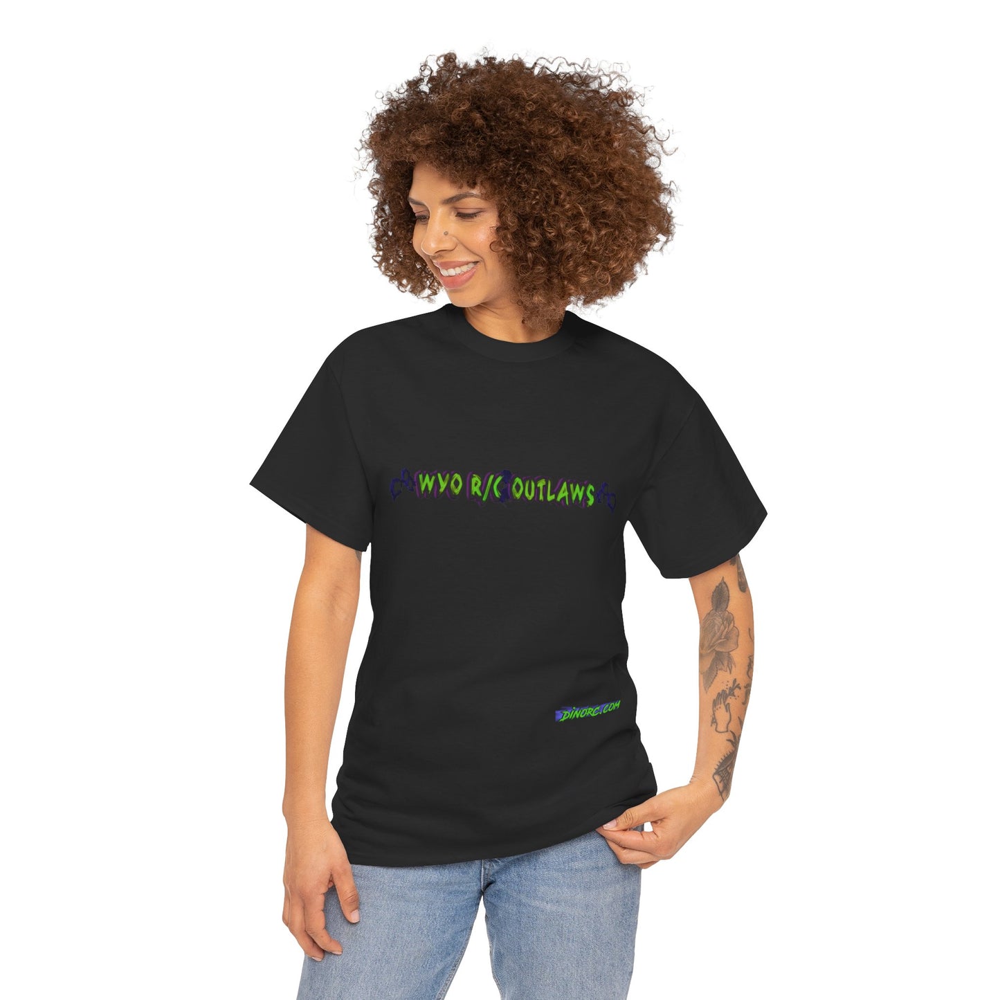 WYO R/C OUTLAWS DinoRc Logo T-Shirt S-5x Black Green
