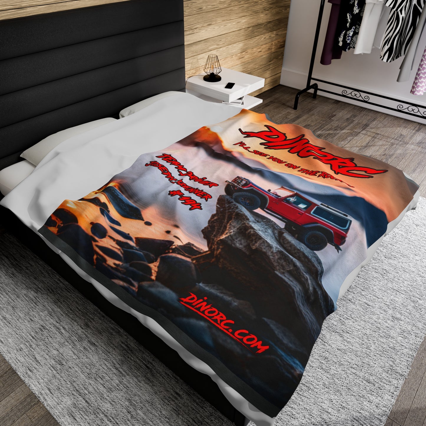 TeamDriver DinoRC Velveteen Plush Blanket