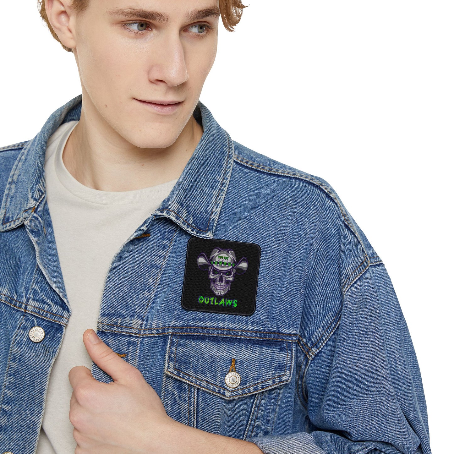 Circle or Square WYO Outlaws Iron-On Patch