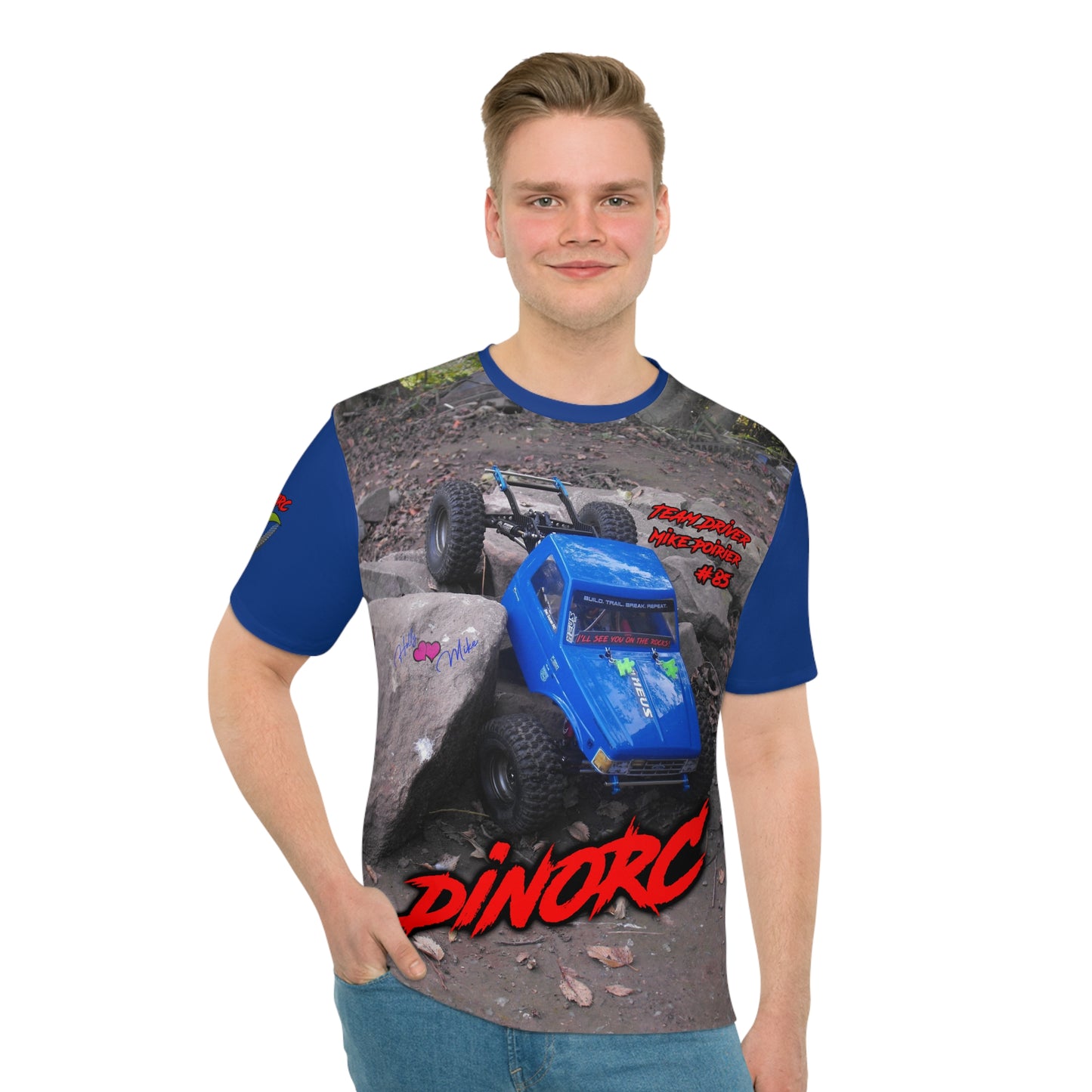 Mike Poirier Team Driver DinoRc Loose T-shirt (AOP)